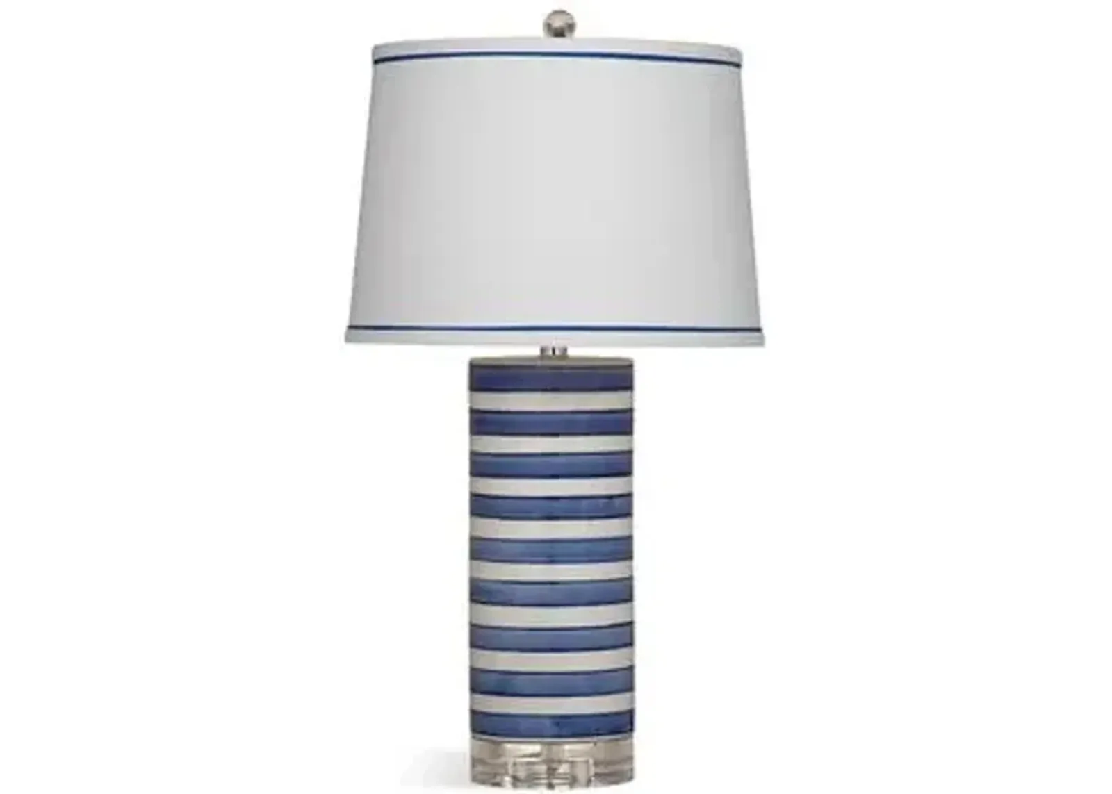 Regatta Stripe Table Lamp - Blue/White