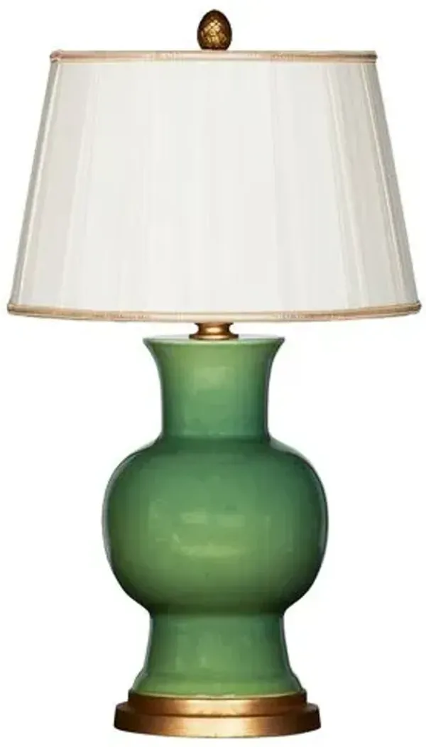 Emmy Couture Table Lamp - Green - Bradburn Home