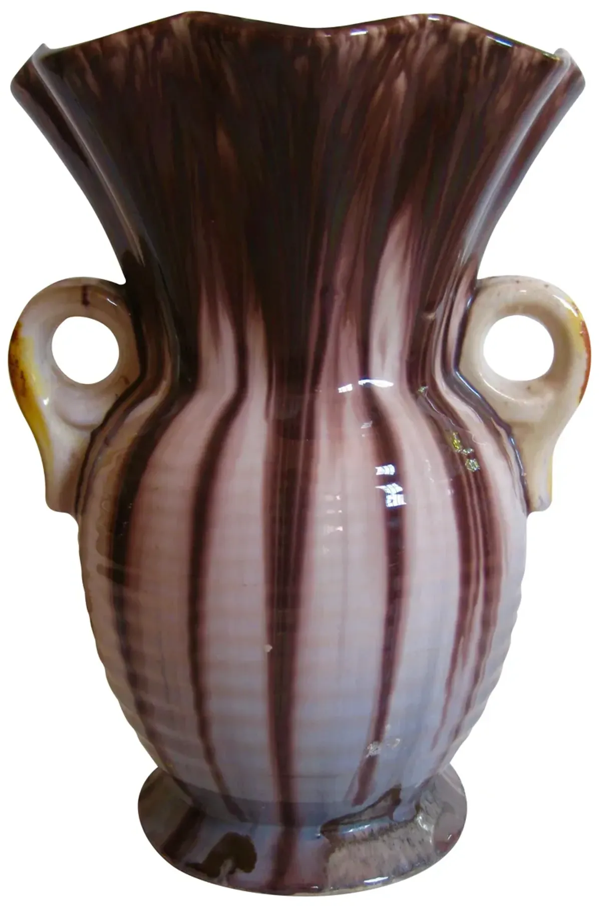 American Pottery Double-Handled Vase - The Emporium Ltd. - Black