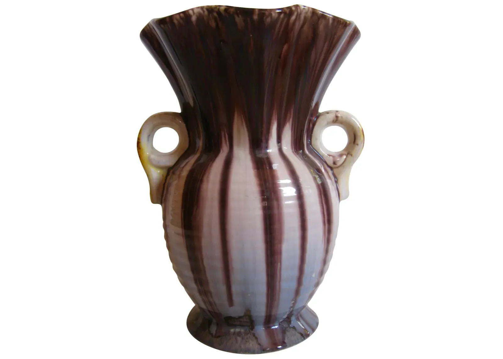 American Pottery Double-Handled Vase - The Emporium Ltd. - Black