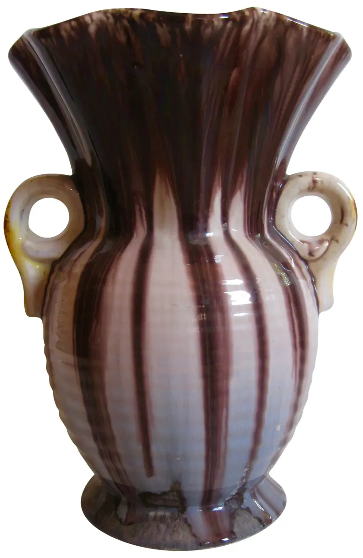 American Pottery Double-Handled Vase - The Emporium Ltd. - Black