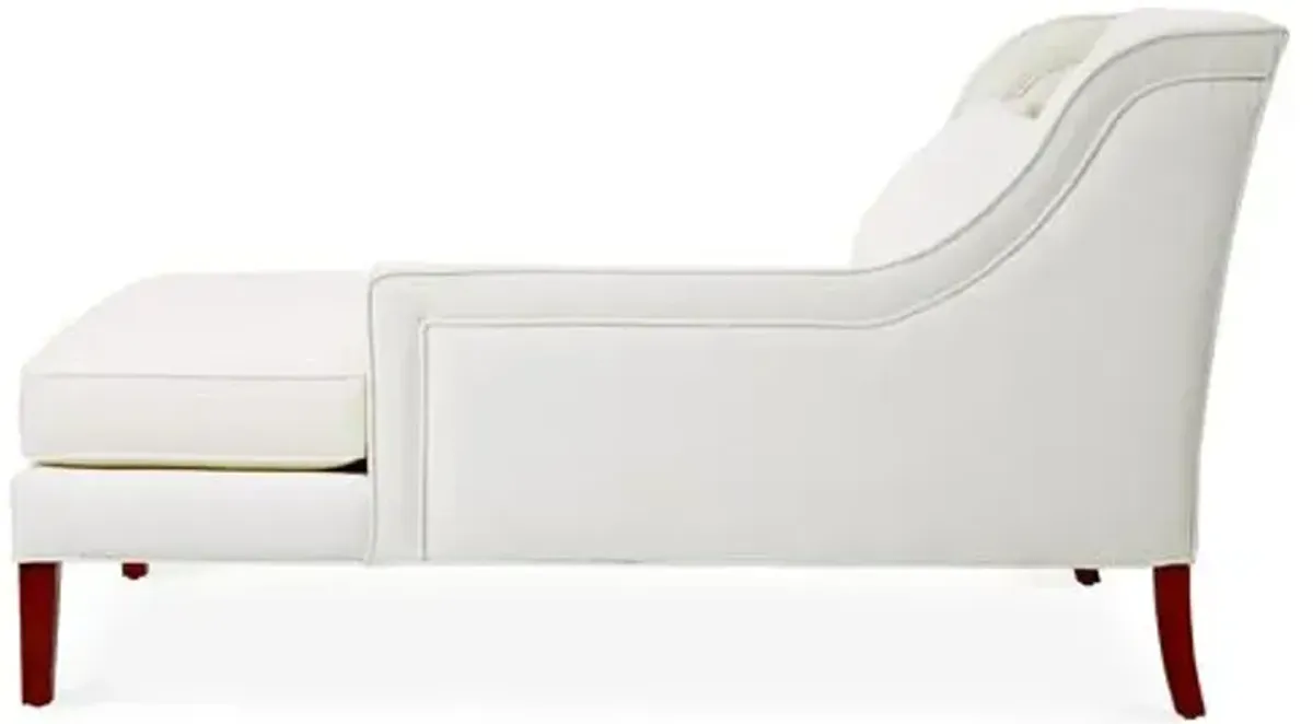 Roslin Right-Facing Chaise - White Linen - Comfortable, Sturdy, Stylish