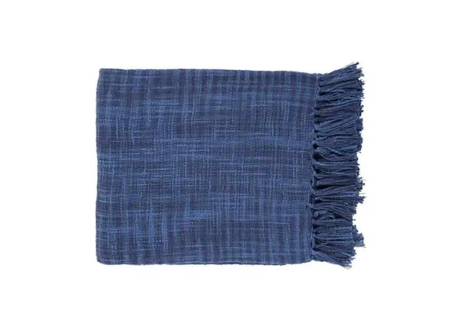 Tori Throw - Cobalt/Navy, Fringed