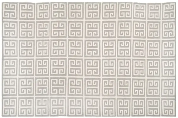 Masai Dhurrie - Gray/Ivory