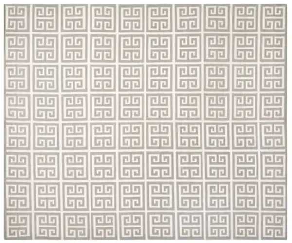 Masai Dhurrie - Gray/Ivory