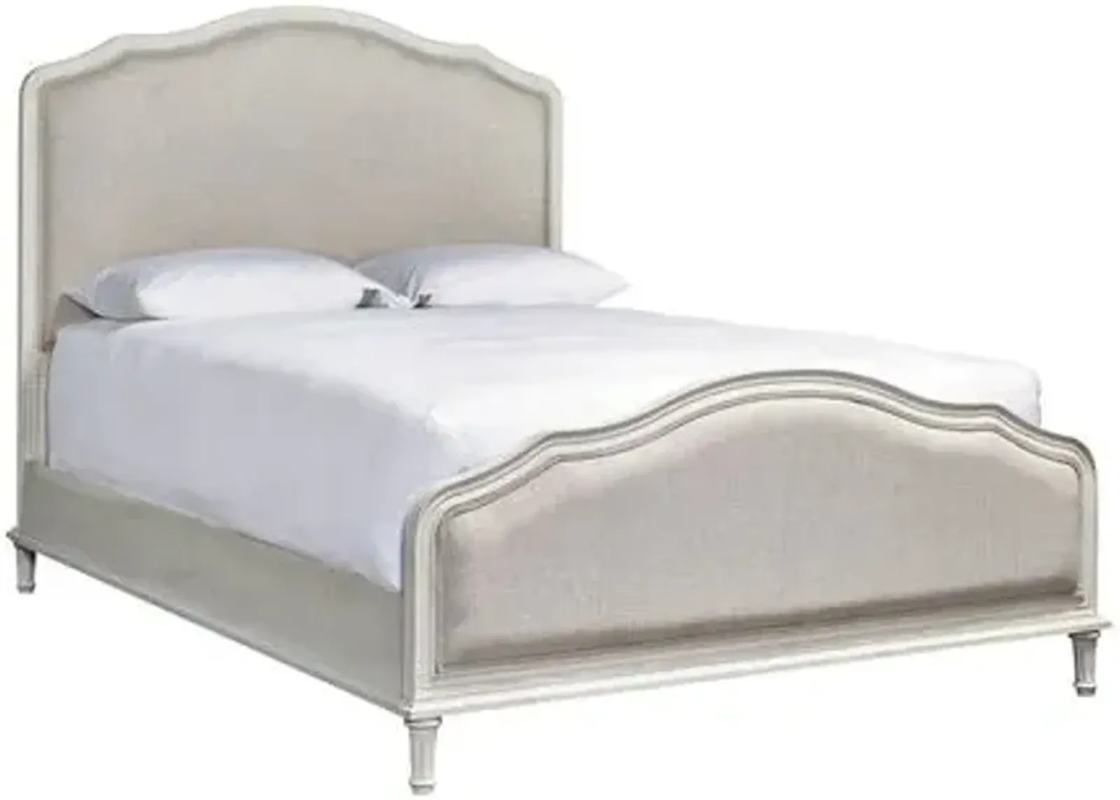 Vaira Upholstered Bed - White