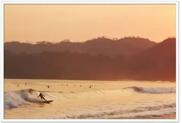 Pascal Shirley - Sunset Surfer Photograph - Beige