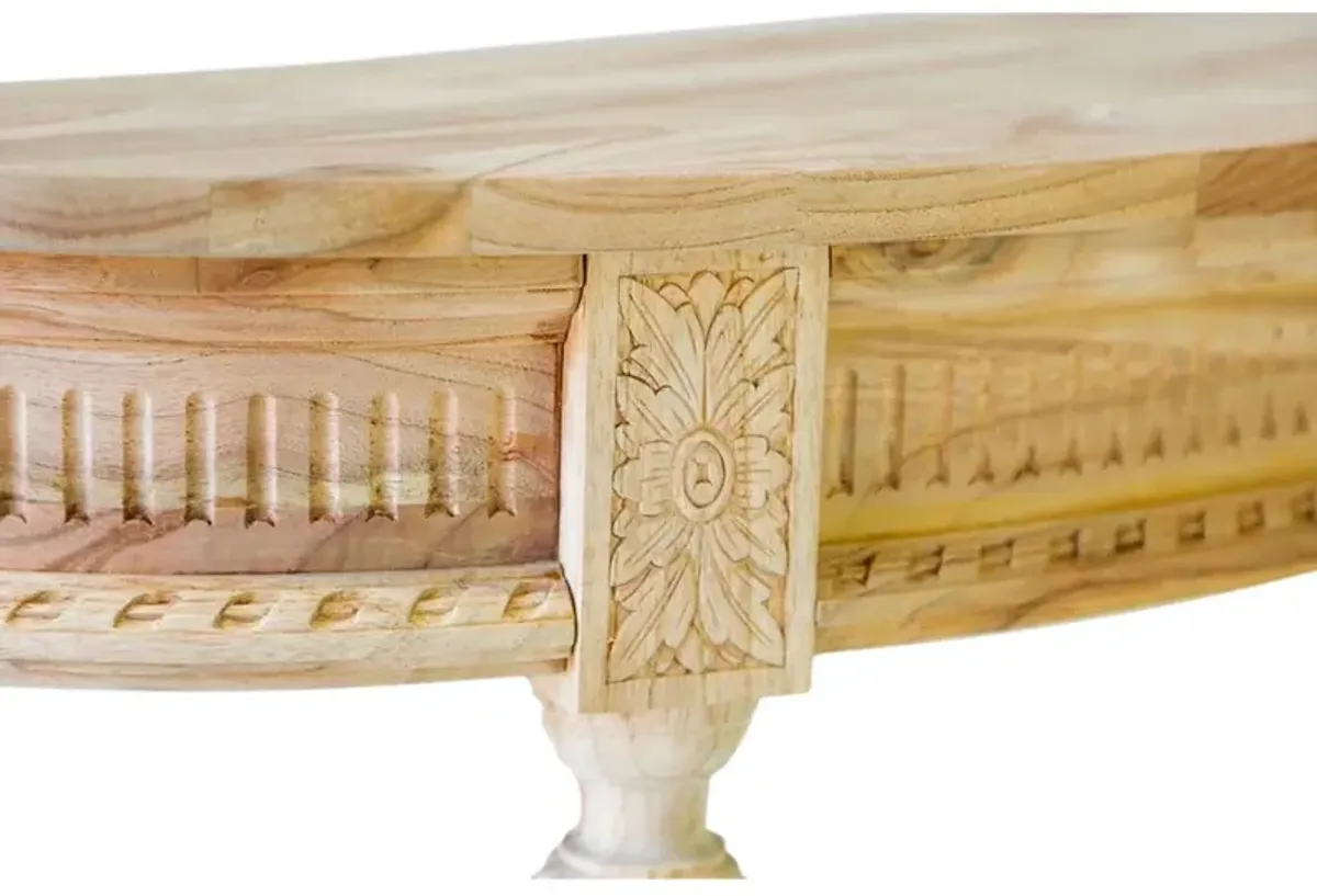 Camille Demilune Console, Natural