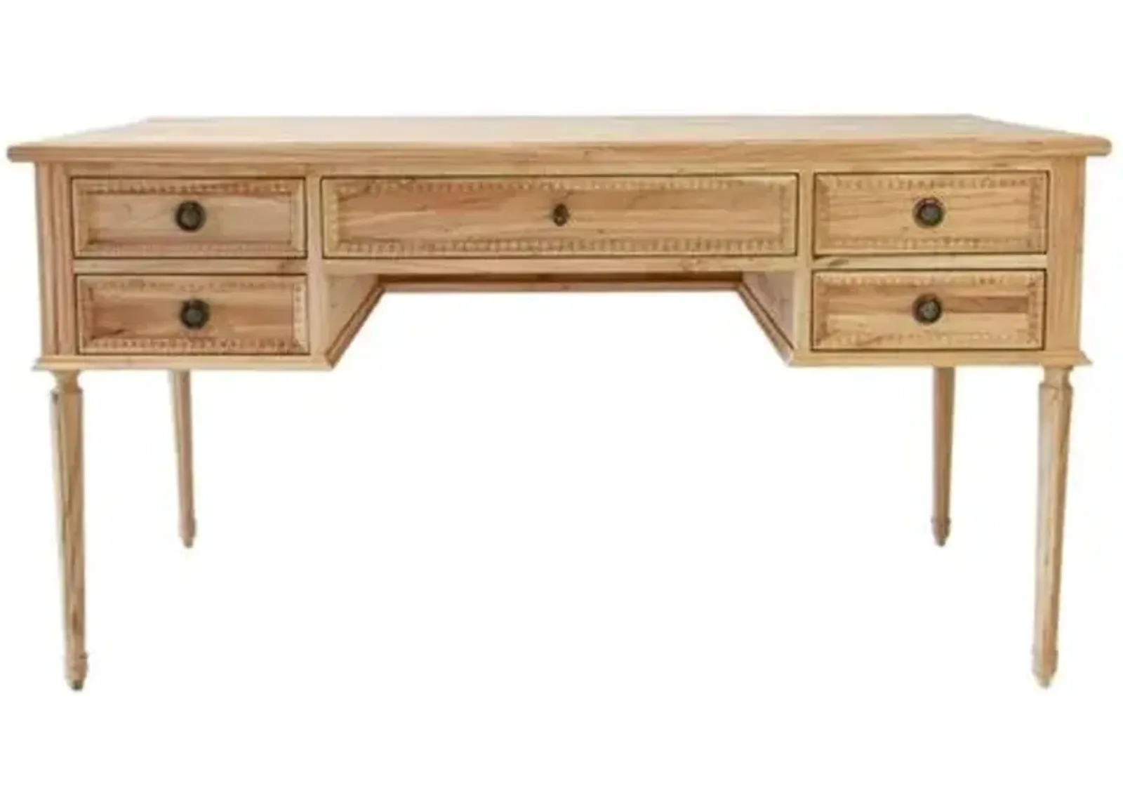 Colette Desk - Natural - Ave Home - Beige