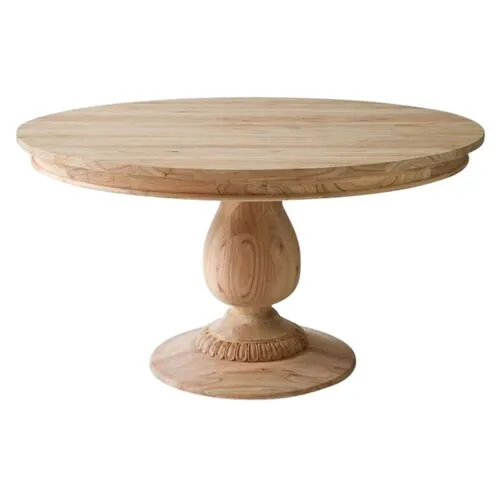 Charlotte Round Dining Table - Natural - Ave Home