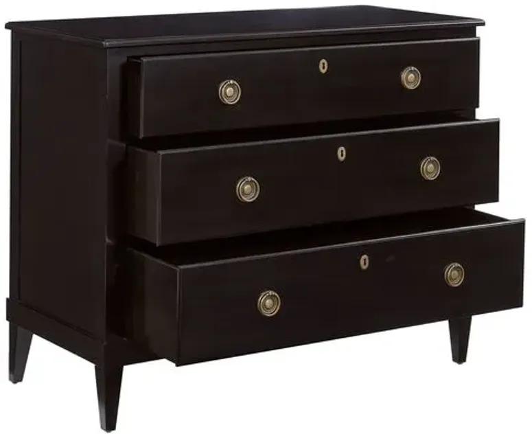 Adams 3-Drawer Dresser - Black