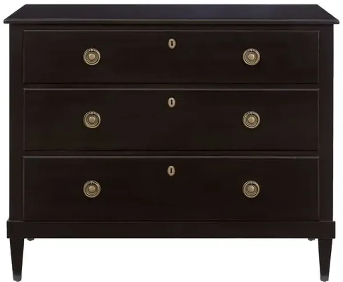 Adams 3-Drawer Dresser - Black