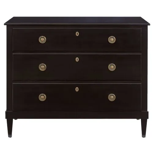 Adams 3-Drawer Dresser - Black