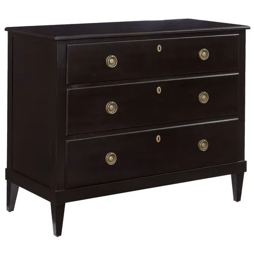 Adams 3-Drawer Dresser - Black