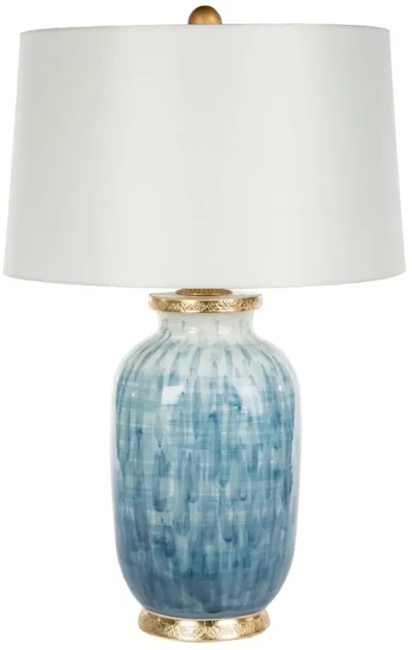 Veranda Table Lamp - Blue Brushstroke - Bradburn Home