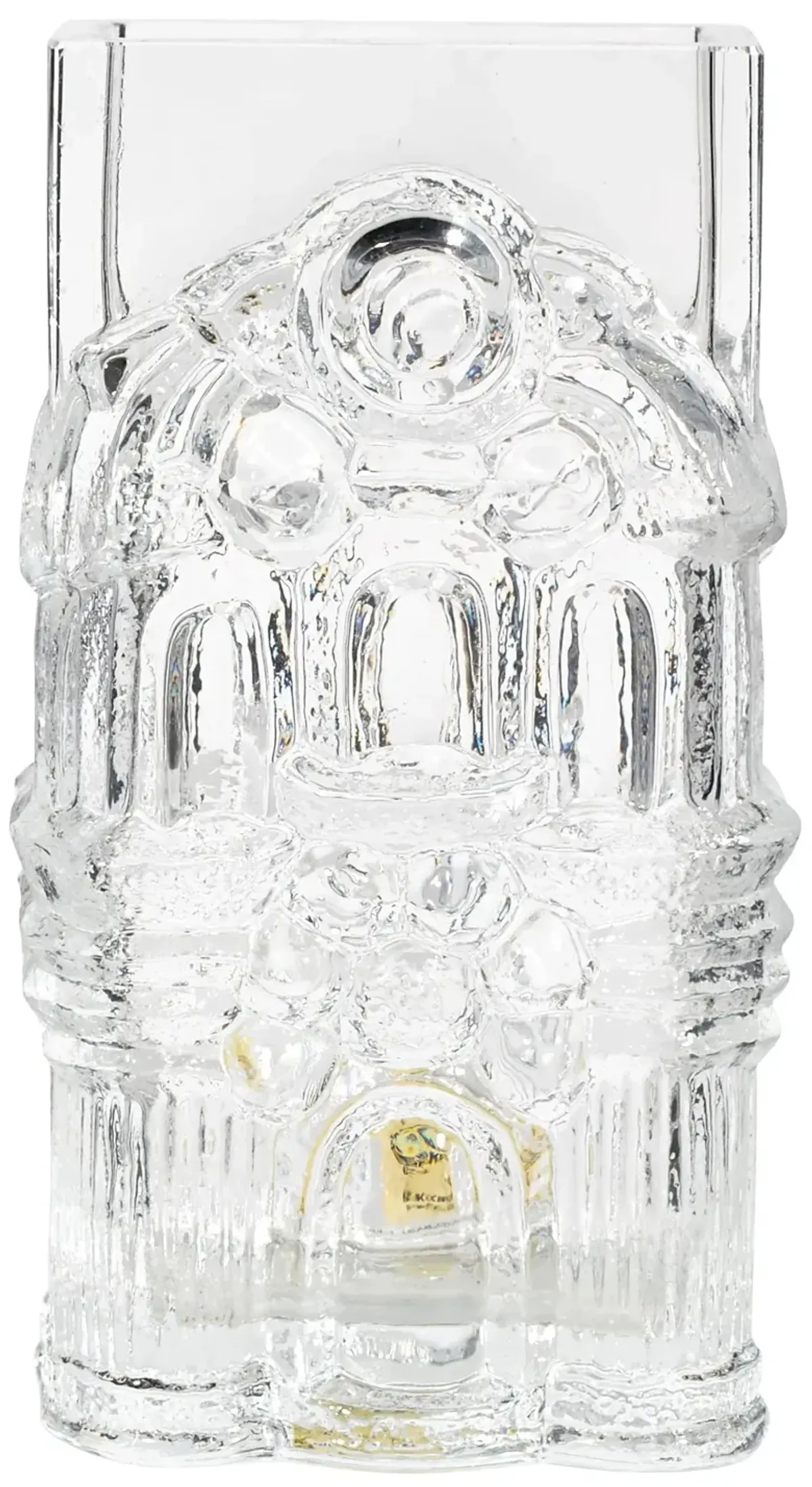 Royal Krona Skruf Swedish Glass Vase - 2-b-Modern - Clear