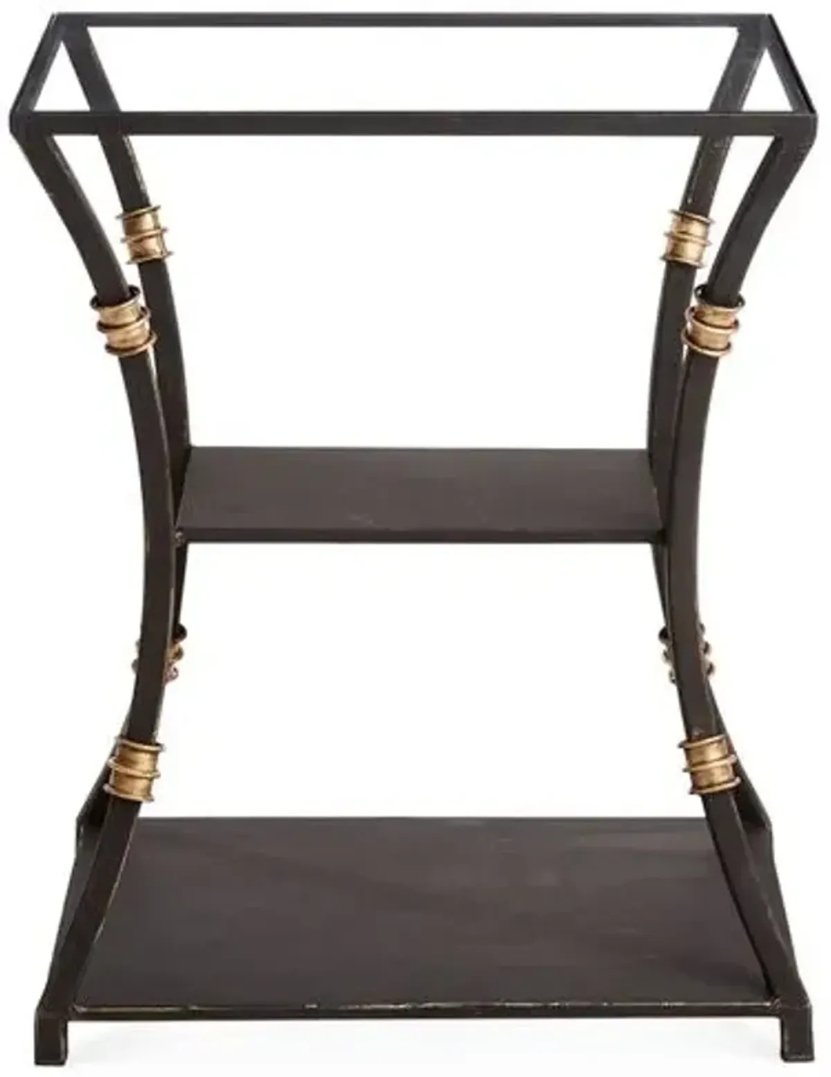 Silas Side Table - Black/Gold