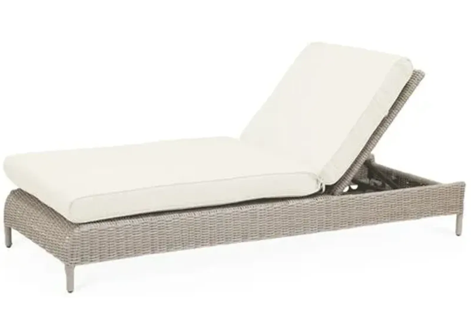 Maye Outdoor Chaise - Natural Sunbrella - Ivory - Comfortable, Sturdy, Stylish