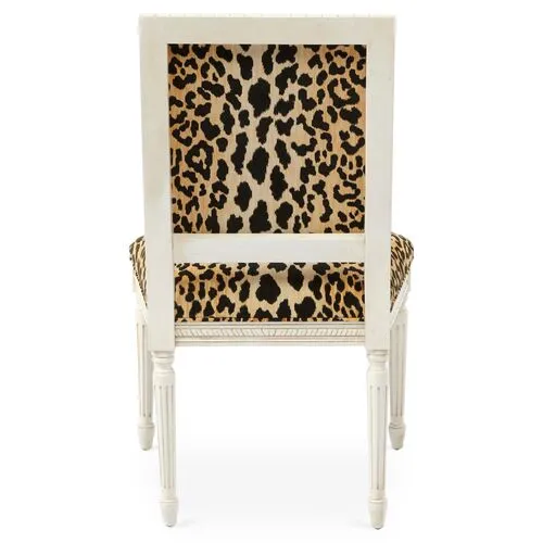 Exeter Side Chair - Leopard - Black