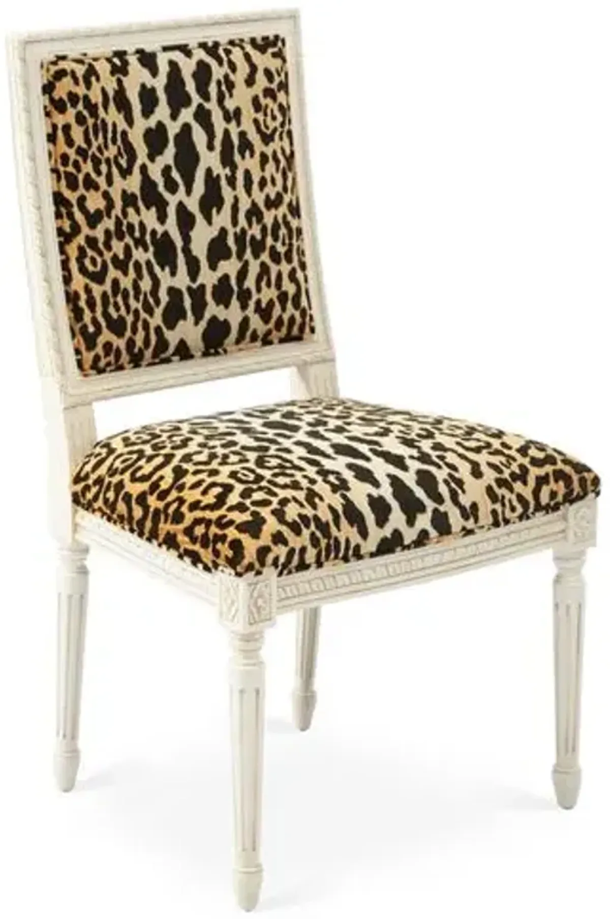 Exeter Side Chair - Leopard - Black