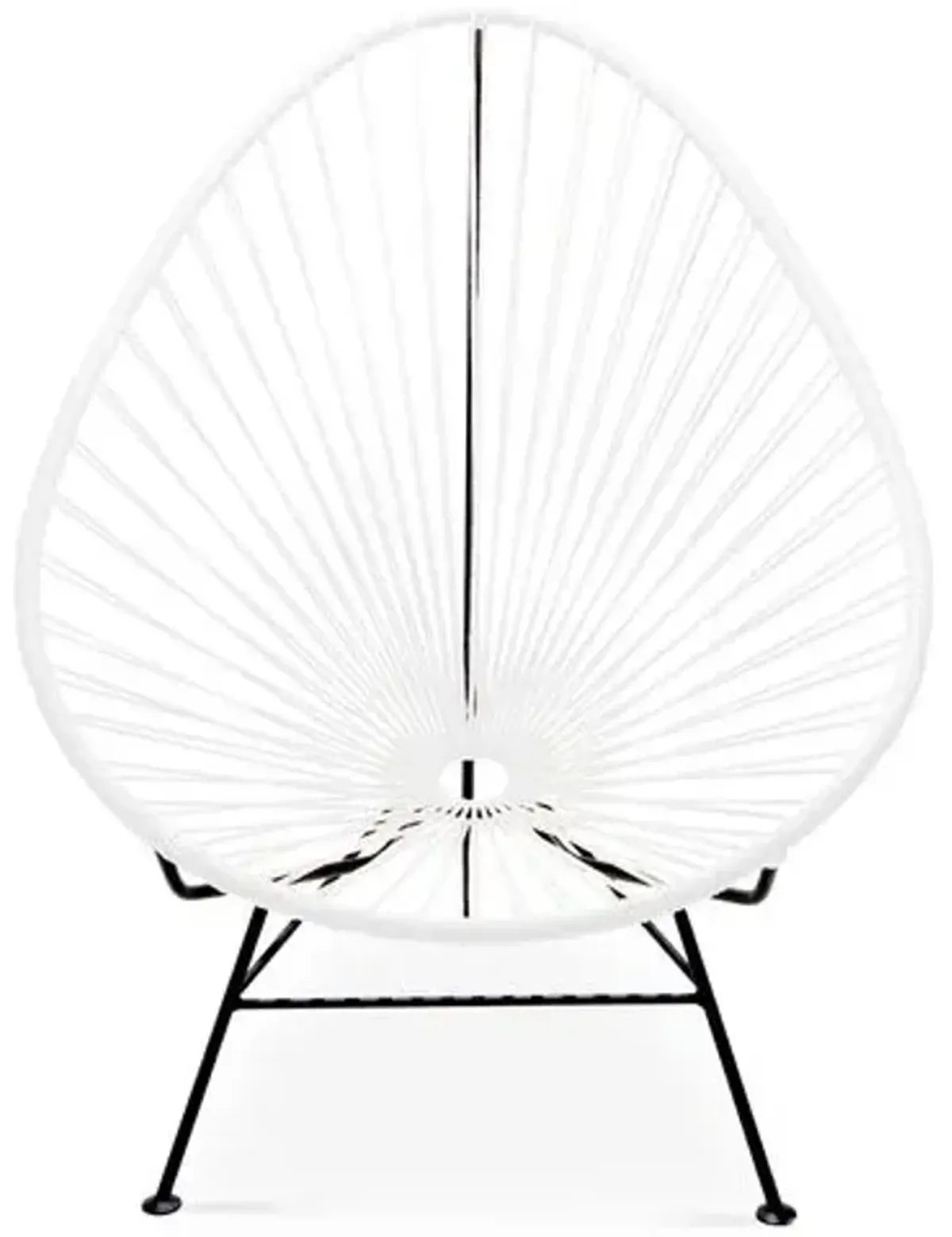 Acapulco Outdoor Lounge Chair - White - Mexa - Handcrafted