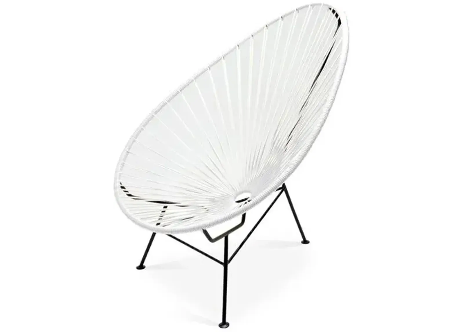 Acapulco Outdoor Lounge Chair - White - Mexa - Handcrafted