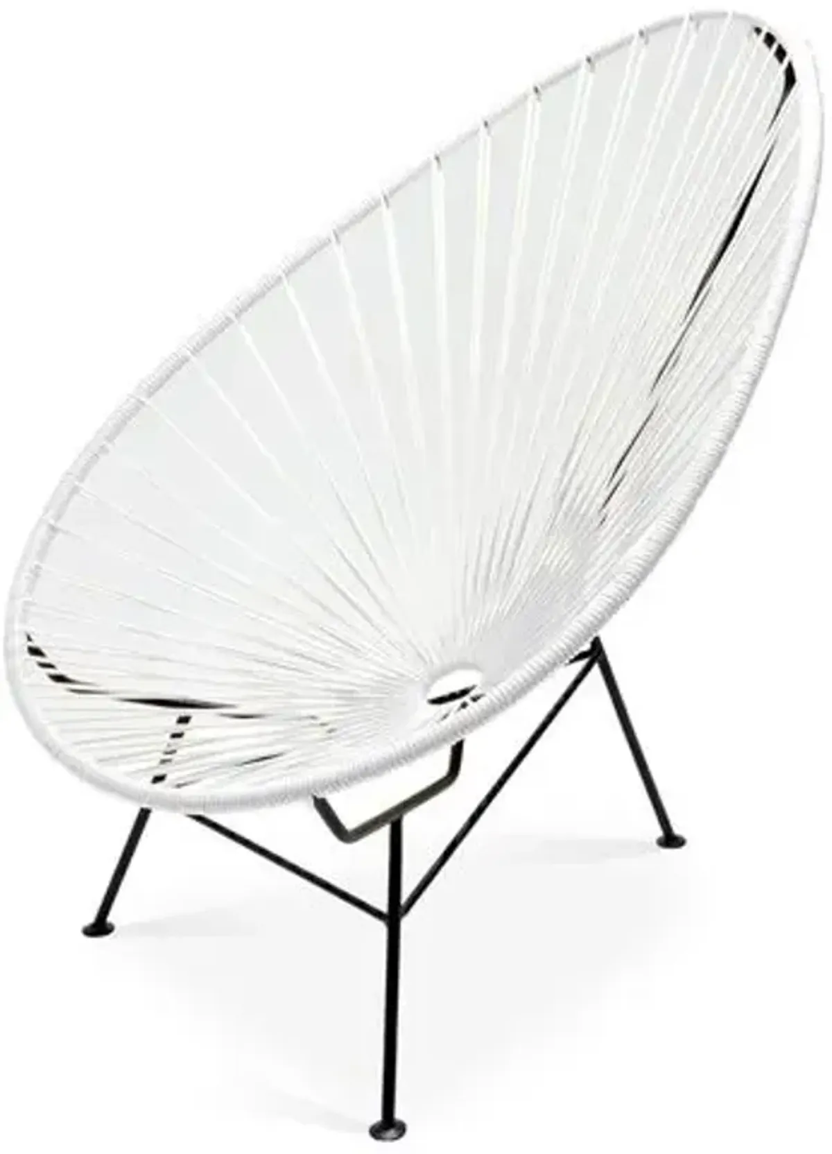 Acapulco Outdoor Lounge Chair - White - Mexa - Handcrafted