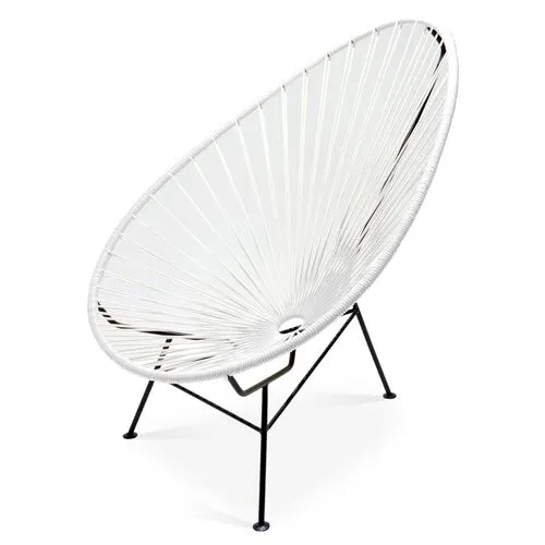 Acapulco Outdoor Lounge Chair - White - Mexa - Handcrafted