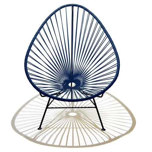 Acapulco Outdoor Lounge Chair - Navy - Mexa - Handcrafted