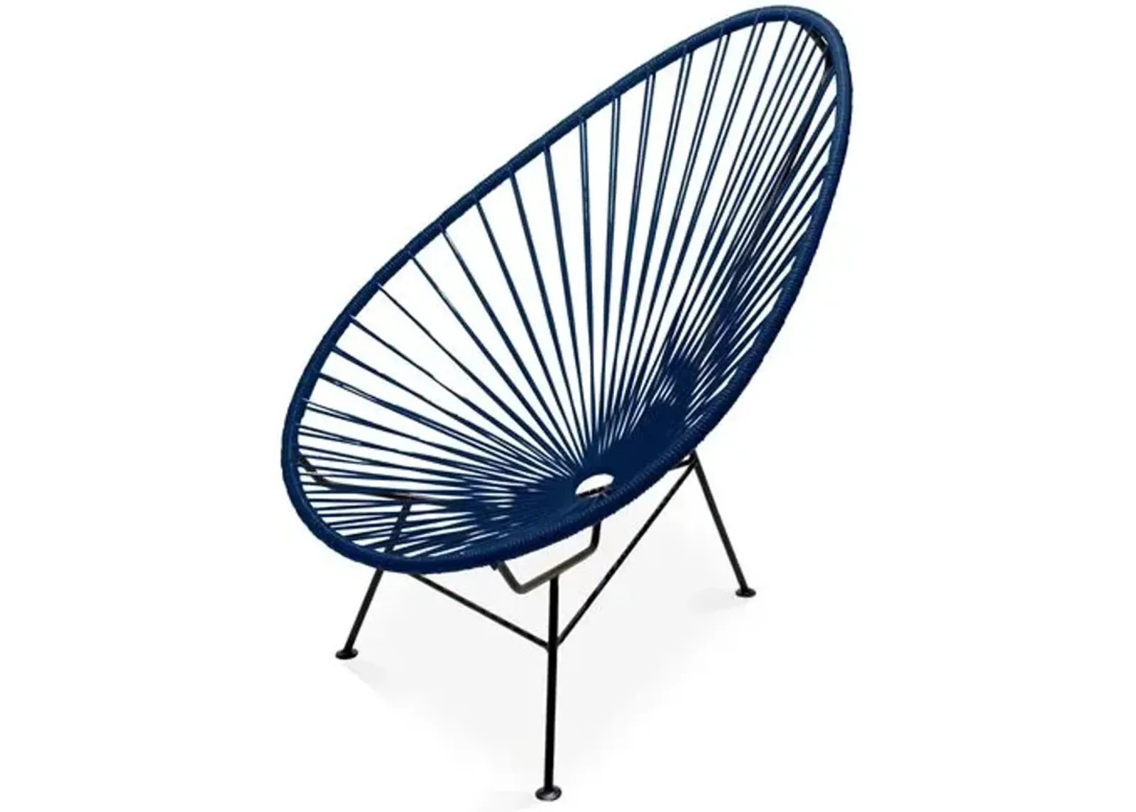 Acapulco Outdoor Lounge Chair - Navy - Mexa - Handcrafted