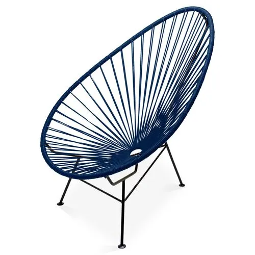 Acapulco Outdoor Lounge Chair - Navy - Mexa - Handcrafted