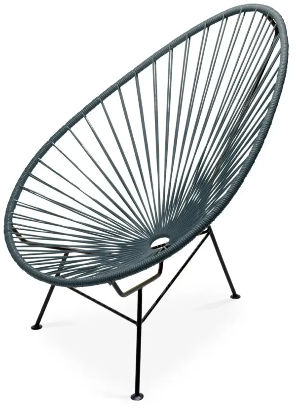 Acapulco Outdoor Lounge Chair, Stone Gray