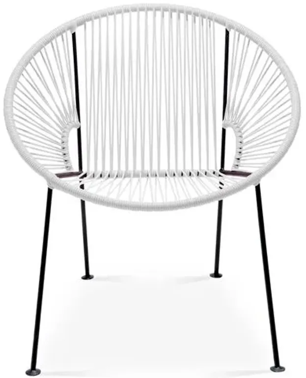 Ixtapa Outdoor Lounge Chair - White - Mexa - Handcrafted