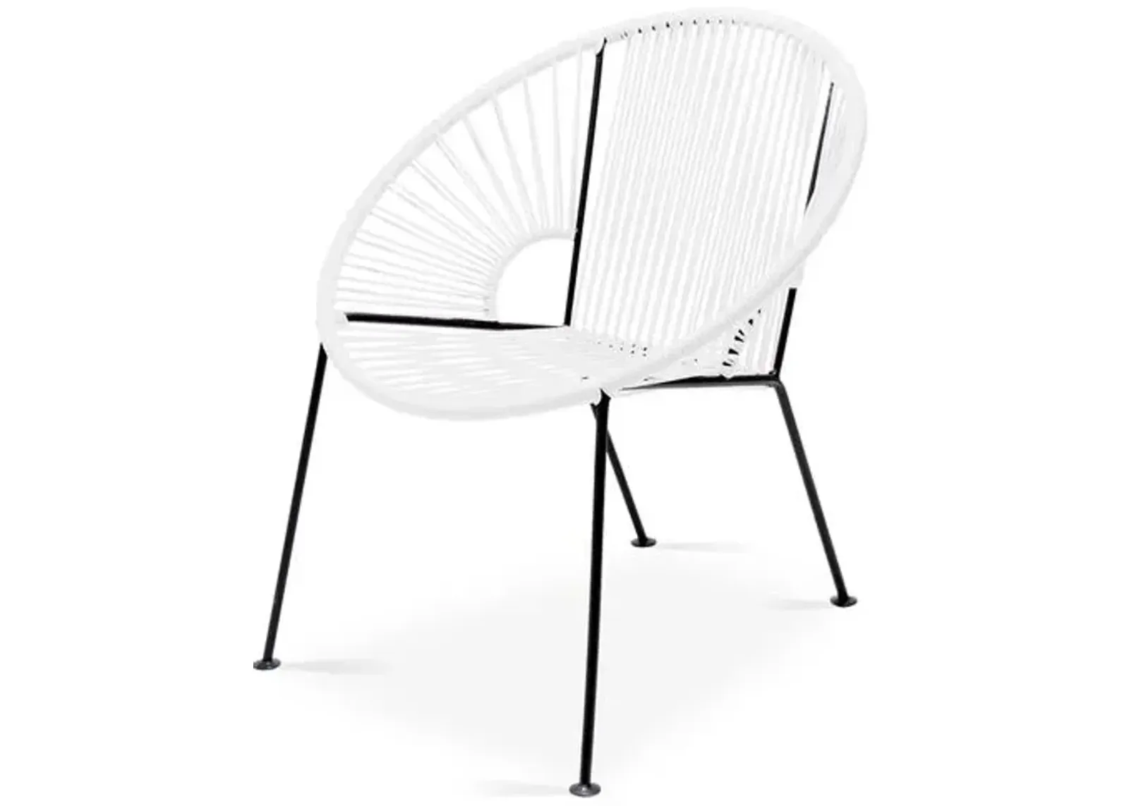 Ixtapa Outdoor Lounge Chair - White - Mexa - Handcrafted