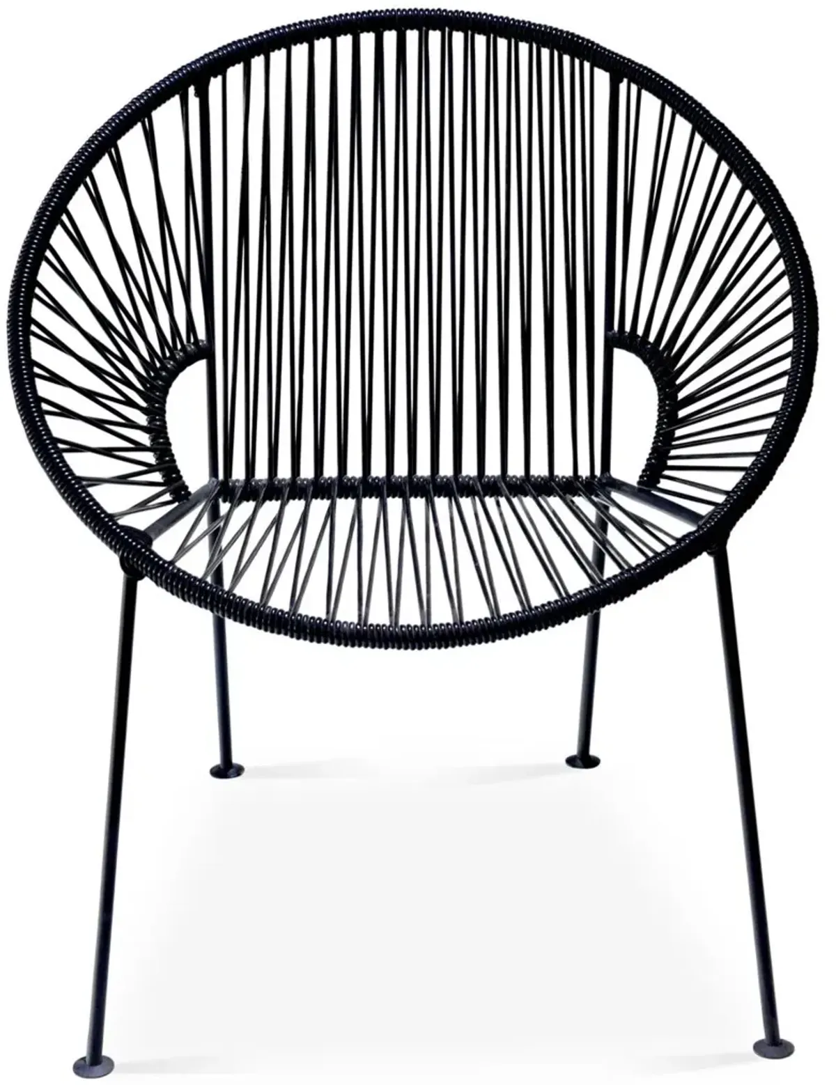 Ixtapa Outdoor Lounge Chair, Black