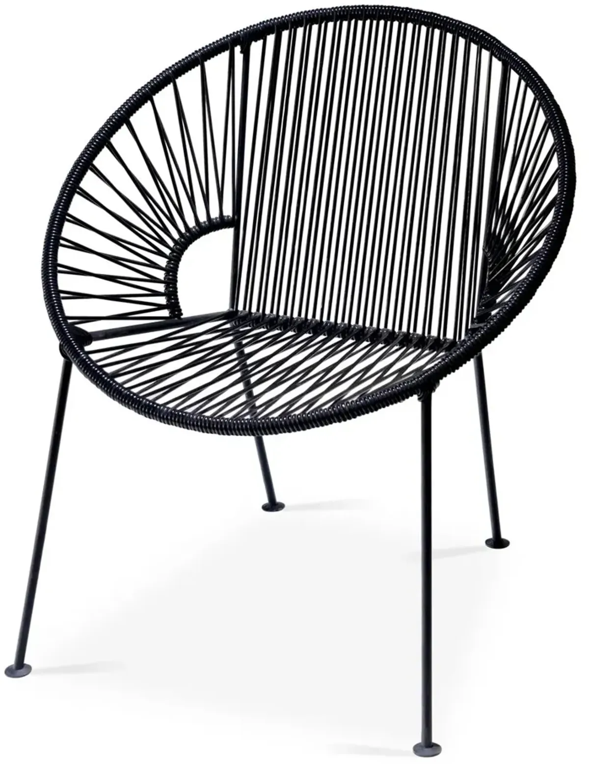 Ixtapa Outdoor Lounge Chair, Black