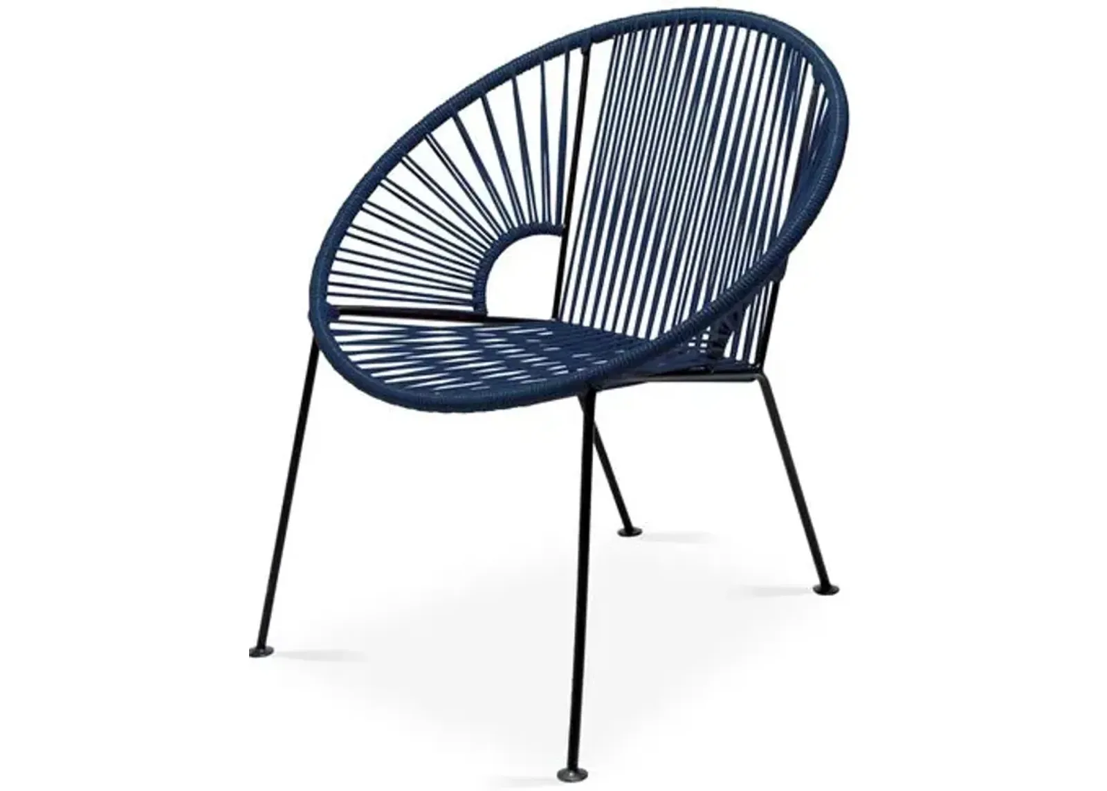 Ixtapa Outdoor Lounge Chair - Navy - Mexa - Handcrafted