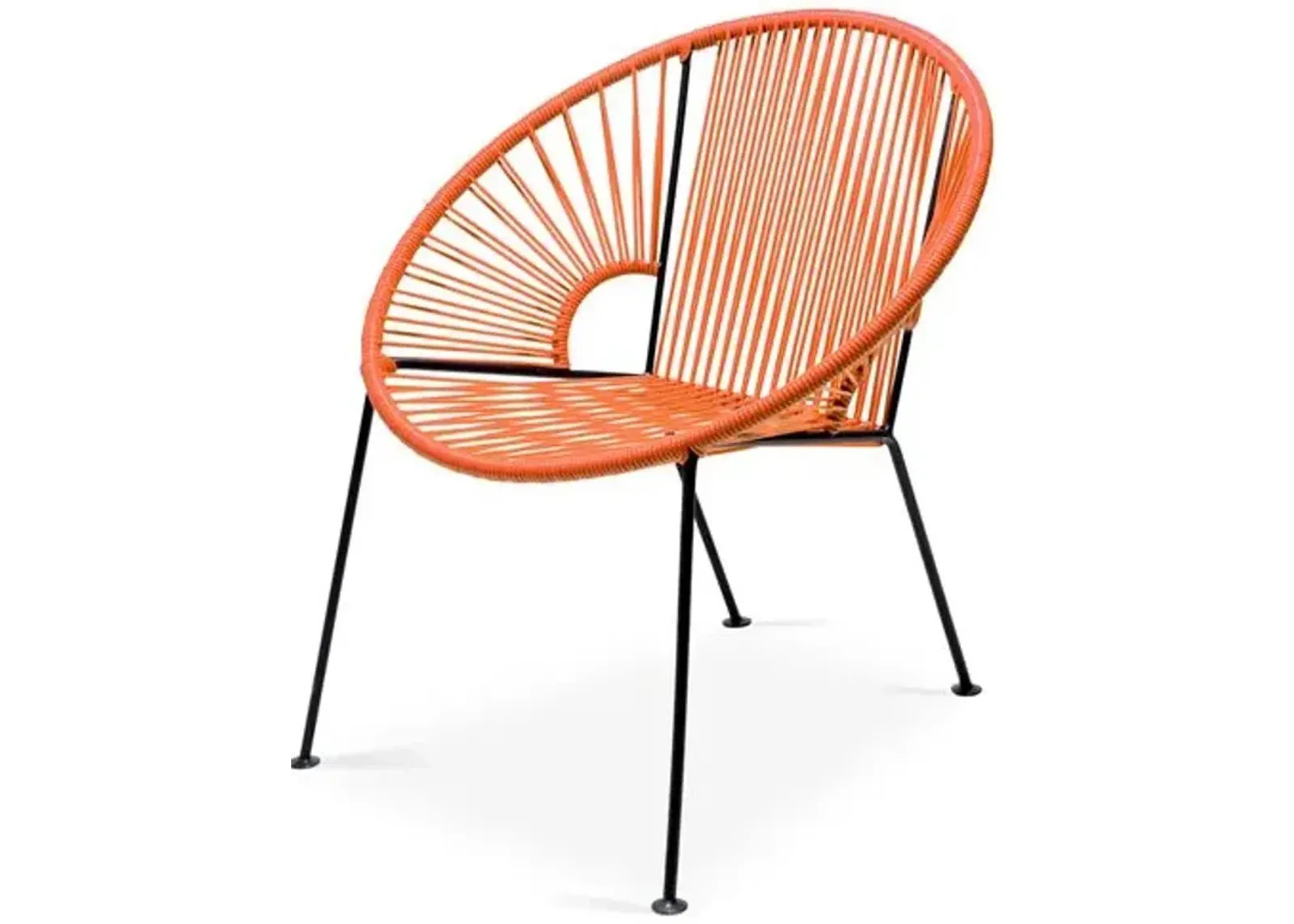 Ixtapa Outdoor Lounge Chair - Tangerine - Mexa - Handcrafted