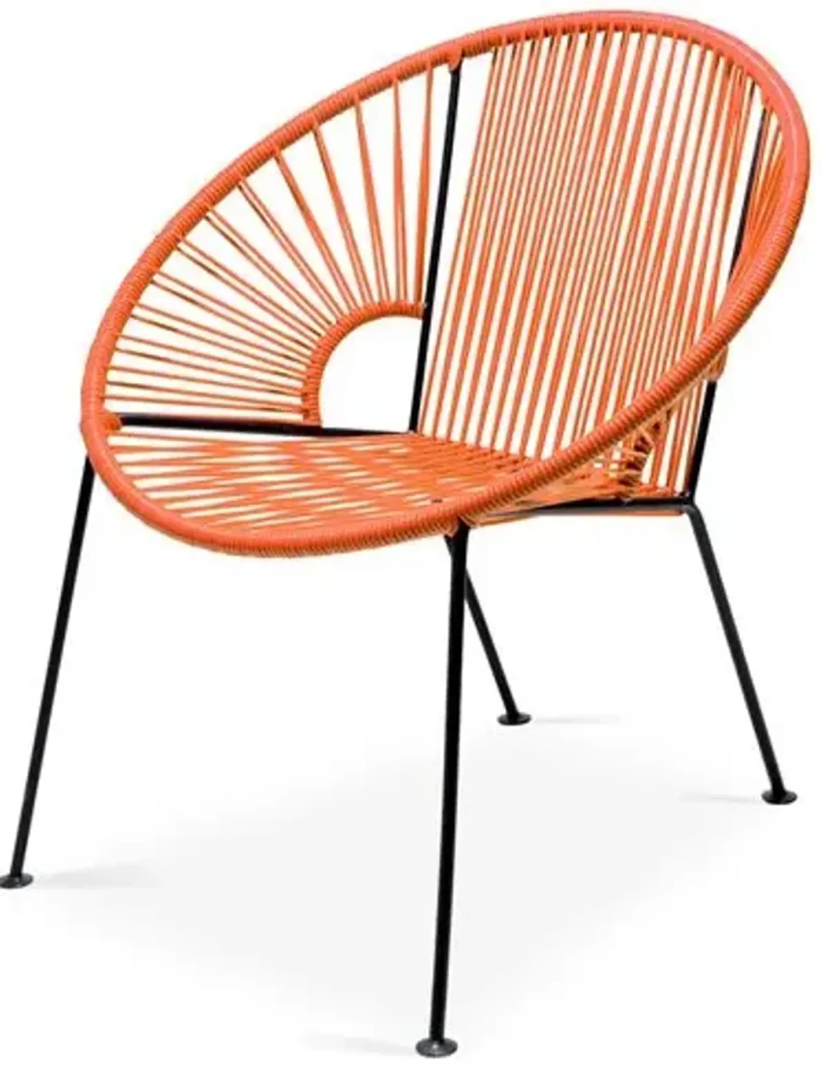 Ixtapa Outdoor Lounge Chair - Tangerine - Mexa - Handcrafted