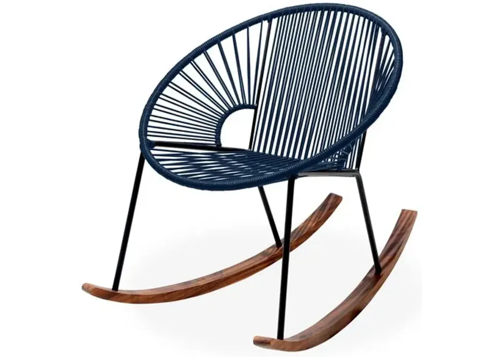 Ixtapa Rocking Chair - Navy - Mexa - Handcrafted - Blue