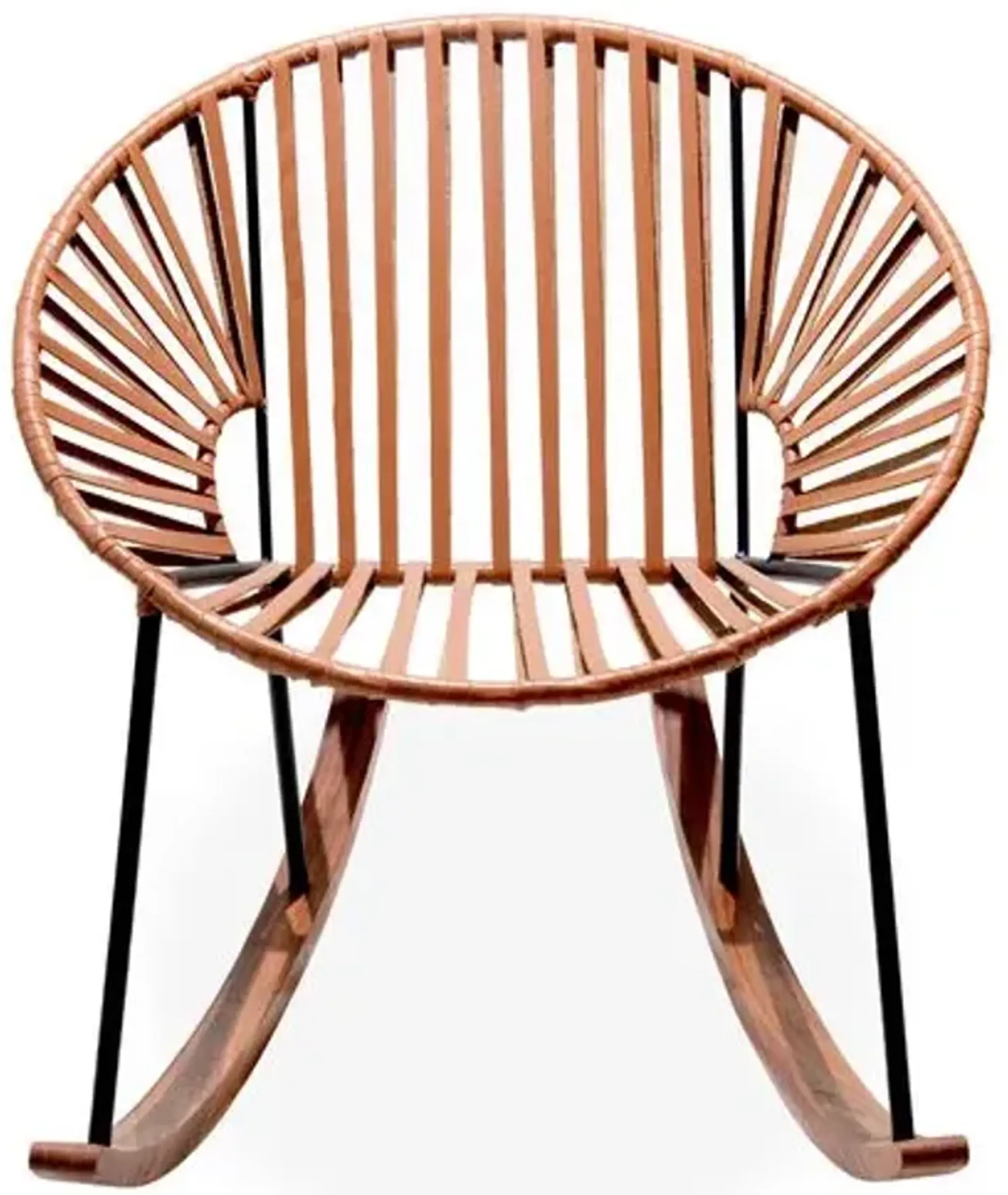 Ixtapa Rocking Chair - Camel Brown - Mexa - Handcrafted | Furniture.com