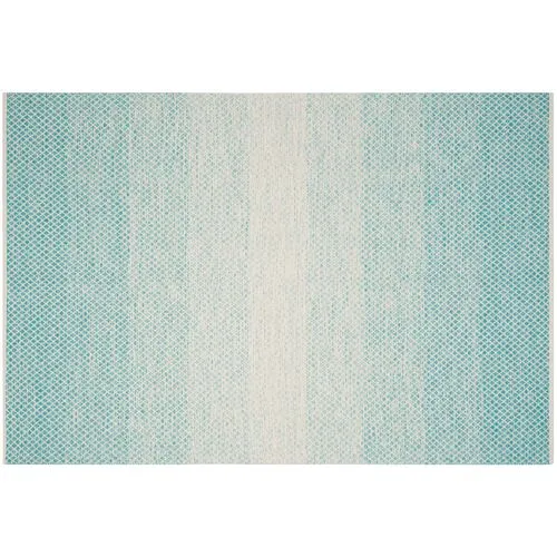 Diamante Rug - Turquoise/Ivory - Blue - Blue