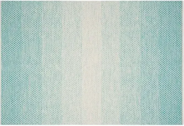 Diamante Rug - Turquoise/Ivory - Blue - Blue