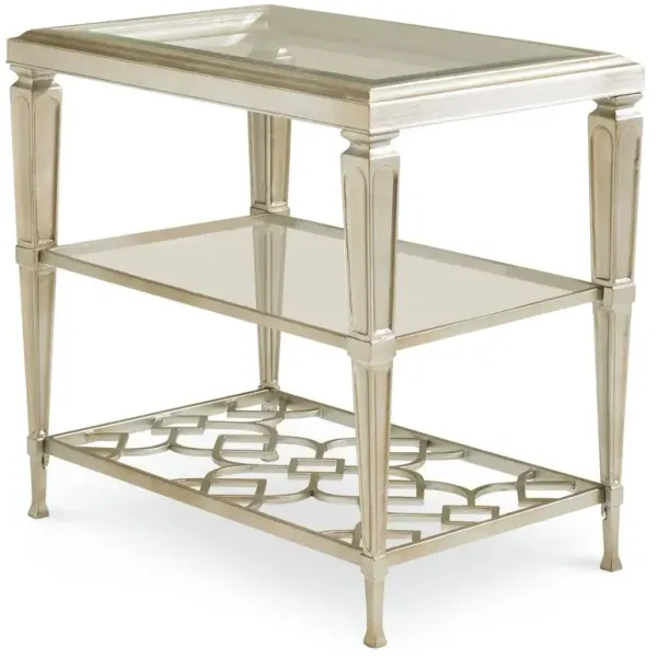 Social Side Table, Silver