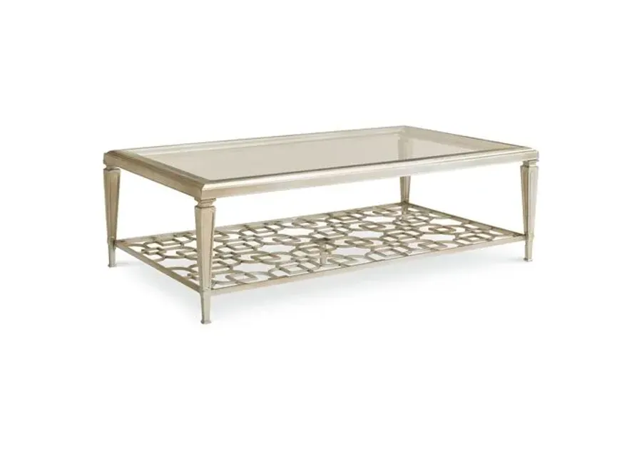 Socialite Coffee Table - Taupe - Gold