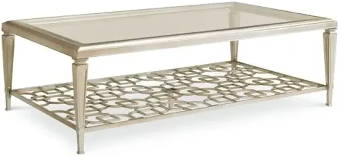 Socialite Coffee Table - Taupe - Gold