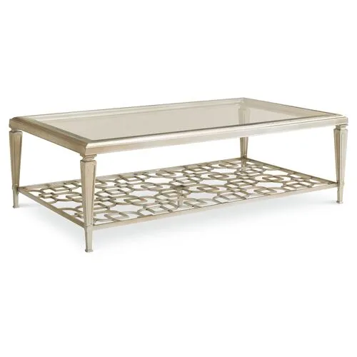 Socialite Coffee Table - Taupe - Gold