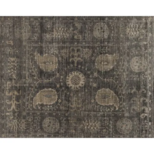 Mina Hand-Knotted Rug - Taupe/Gray - Gray