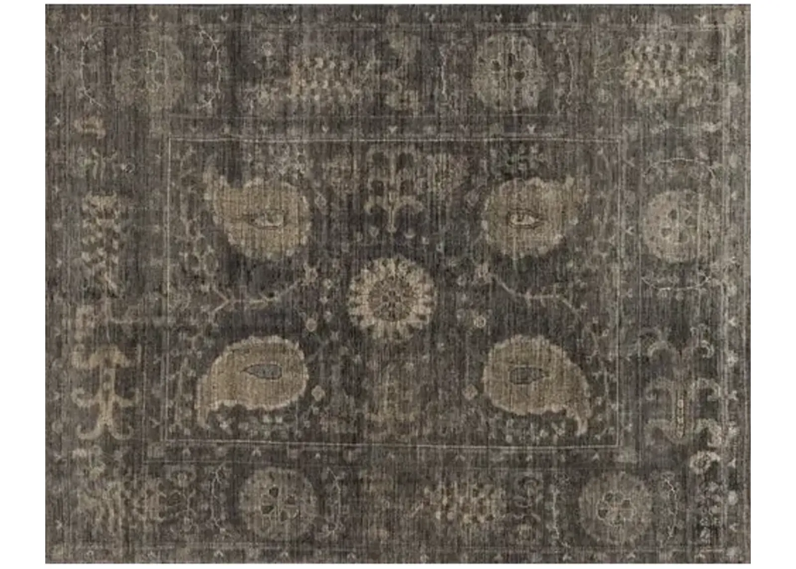 Mina Hand-Knotted Rug - Taupe/Gray - Gray