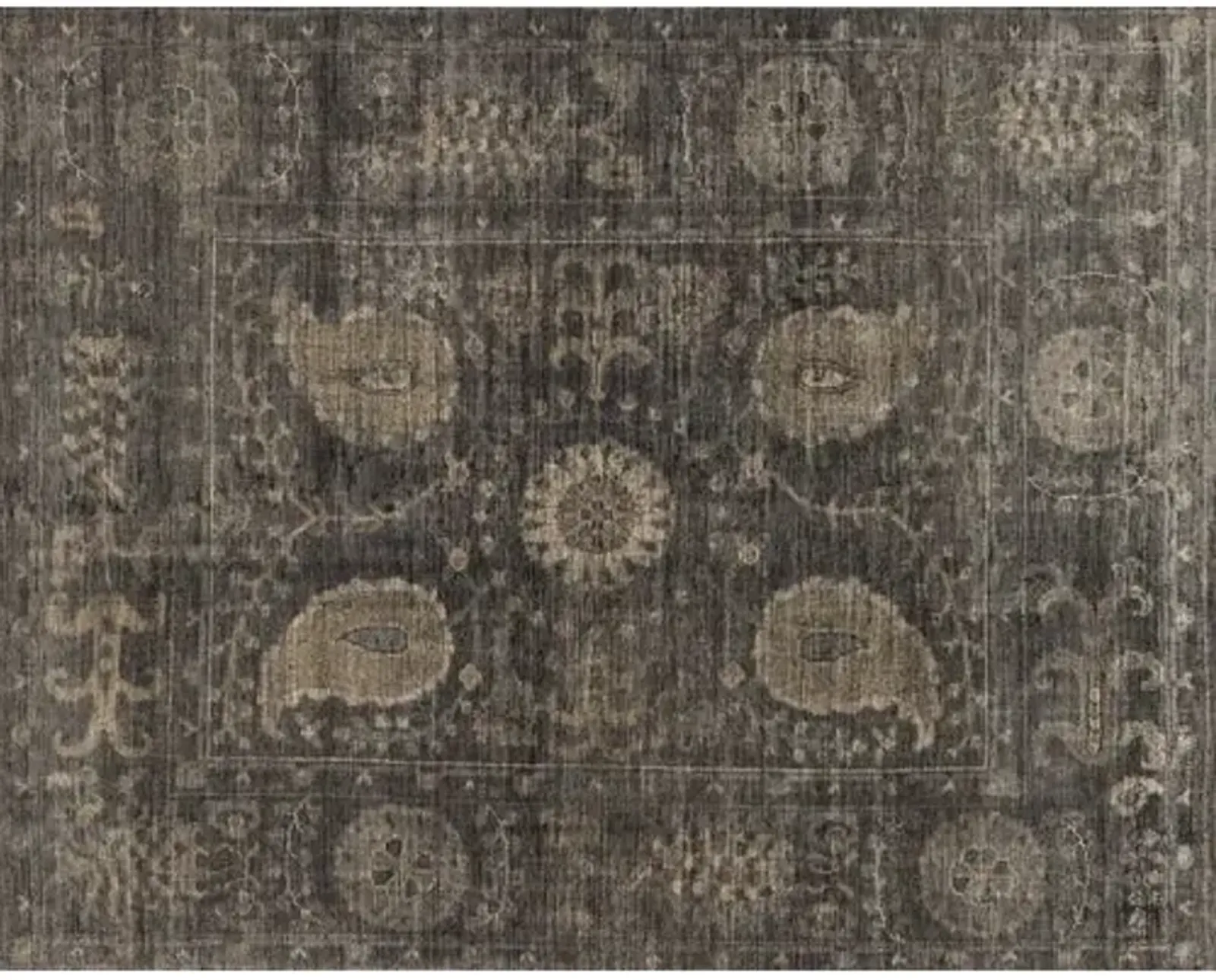 Mina Hand-Knotted Rug - Taupe/Gray - Gray